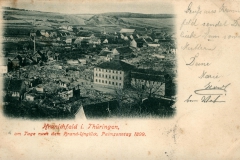 Kranichfeld i. Thüringen, am Tage nach dem Brand-Unglück, Palmsonntag 1899 - Verlag von Georg Hahn, Kranichfeld
